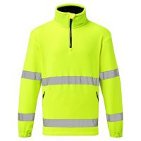 Warnschutz 1/2 Zip Fleece F302