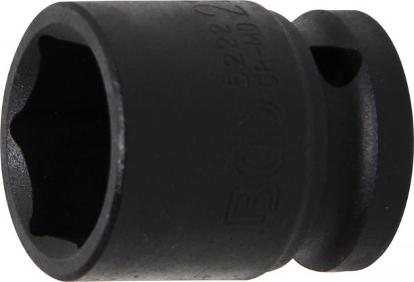 Kraft-Steckschlüssel-Einsatz Sechskant | Antrieb Innenvierkant 12,5 mm (1/2&quot;) | SW 22 mm