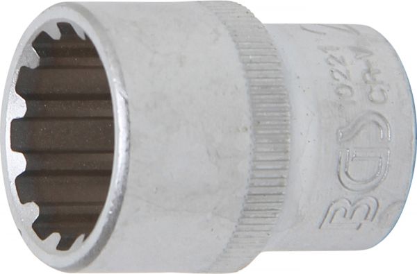 Steckschlüssel-Einsatz Gear Lock | Antrieb Innenvierkant 12,5 mm (1/2&quot;) | SW 21 mm