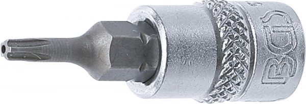 Bit-Einsatz | Antrieb Innenvierkant 6,3 mm (1/4&quot;) | TS-Profil (für Torx Plus) mit Bohrung TS10