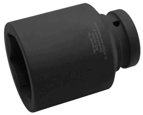 Kraft-Steckschlüssel-Einsatz Sechskant, tief | Antrieb Innenvierkant 25 mm (1&quot;) | SW 55 mm