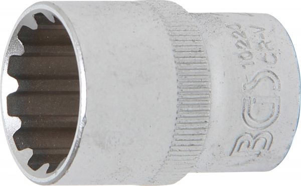Steckschlüssel-Einsatz Gear Lock | Antrieb Innenvierkant 12,5 mm (1/2&quot;) | SW 20 mm