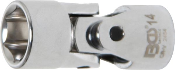 Kardangelenk-Einsatz Sechskant | Antrieb Innenvierkant 10 mm (3/8&quot;) | SW 14 mm