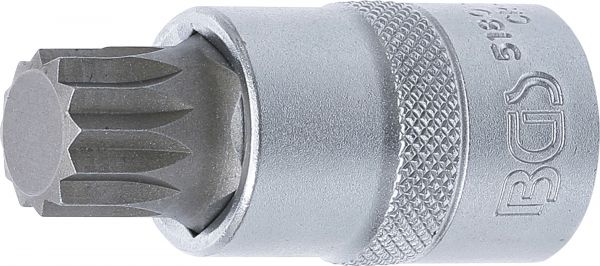 Bit-Einsatz | Antrieb Innenvierkant 12,5 mm (1/2&quot;) | Innenvielzahn (für XZN) M17