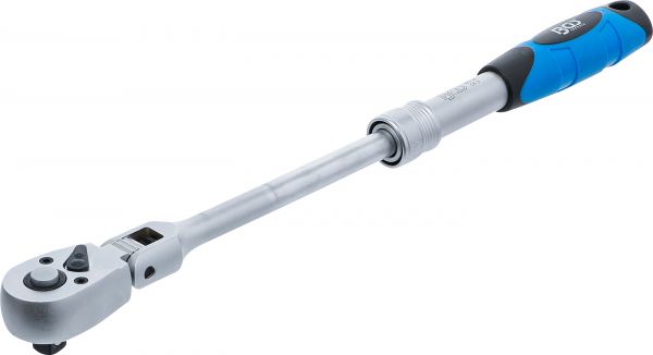 Umschaltknarre, ausziehbar, abwinkelbar | Abtrieb Außenvierkant 10 mm (3/8&quot;) | 240 - 340 mm