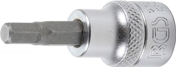 Bit-Einsatz | Antrieb Innenvierkant 10 mm (3/8&quot;) | Innensechskant 7/32&quot;