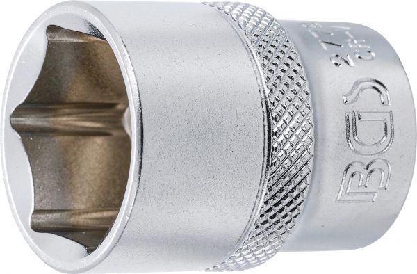 Steckschlüssel-Einsatz Sechskant | Antrieb Innenvierkant 12,5 mm (1/2&quot;) | SW 7/8&quot;