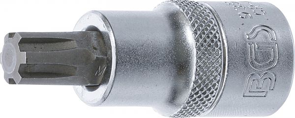 Bit-Einsatz | Antrieb Innenvierkant 12,5 mm (1/2&quot;) | Keil-Profil (für Ribe) M10,3