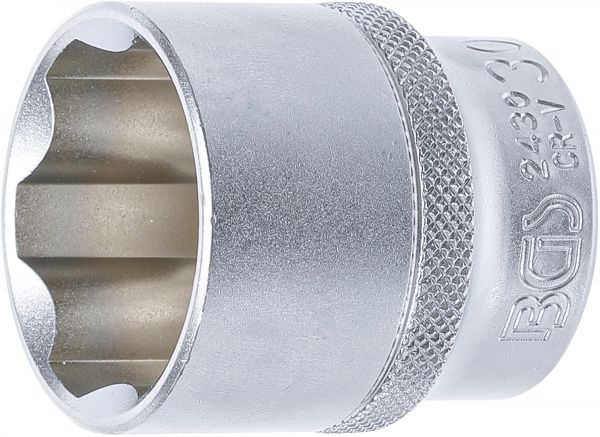 Steckschlüssel-Einsatz Super Lock | Antrieb Innenvierkant 12,5 mm (1/2&quot;) | SW 30 mm