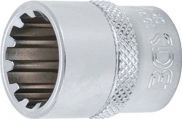 Steckschlüssel-Einsatz Gear Lock | Antrieb Innenvierkant 10 mm (3/8&quot;) | SW 16 mm