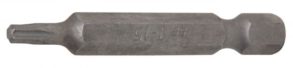Bit | Länge 50 mm | Antrieb Außensechskant 6,3 mm (1/4&quot;) | T-Profil (für Torx) T15
