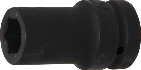 Kraft-Steckschlüssel-Einsatz Sechskant, tief | Antrieb Innenvierkant 25 mm (1&quot;) | SW 24 mm