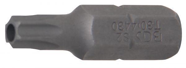 Bit | Antrieb Außensechskant 8 mm (5/16&quot;) | T-Profil (für Torx) mit Bohrung T30