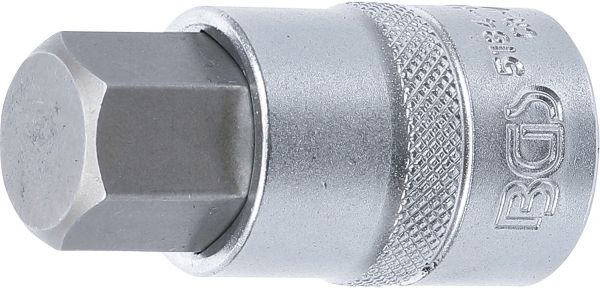 Bit-Einsatz | Antrieb Innenvierkant 12,5 mm (1/2&quot;) | Innensechskant 19 mm