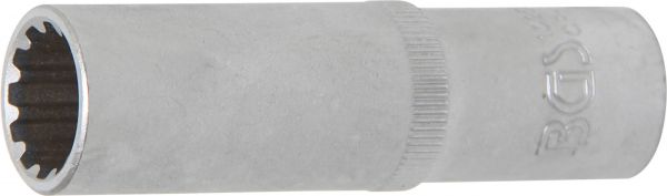 Steckschlüssel-Einsatz Gear Lock, tief | Antrieb Innenvierkant 12,5 mm (1/2&quot;) | SW 15 mm