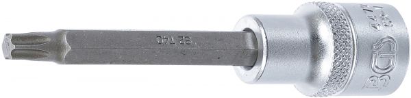 Bit-Einsatz | Länge 100 mm | Antrieb Innenvierkant 12,5 mm (1/2&quot;) | T-Profil (für Torx) T40