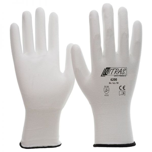 Nylon-PU-Handschuh 6200, Strickhandschuhe beschichtet, Strickhandschuhe, Handschuhe, Arbeitsschutz