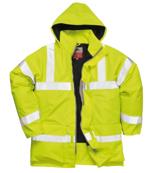 Wasserdichte Multisafe Warnschutz Jacke Antistatisch Und Flammhemmend Multinorm Warnschutzbekleidung Arbeitskleidung Inba