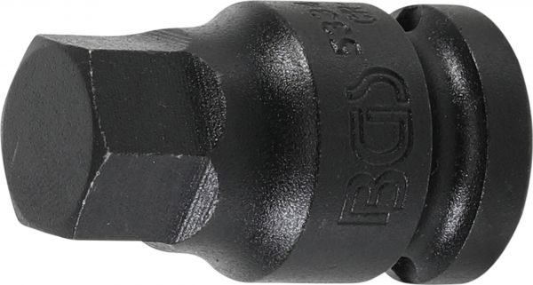 Kraft-Bit-Einsatz | Antrieb Innenvierkant 12,5 mm (1/2&quot;) | Innensechskant 17 mm