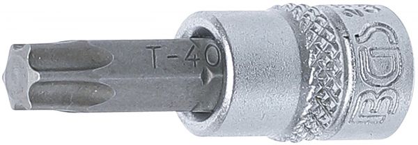 Bit-Einsatz | Antrieb Innenvierkant 6,3 mm (1/4&quot;) | T-Profil (für Torx) T40