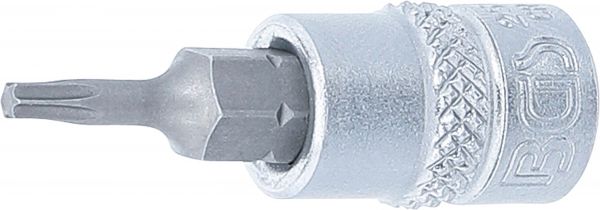 Bit-Einsatz | Antrieb Innenvierkant 6,3 mm (1/4&quot;) | T-Profil (für Torx) T9