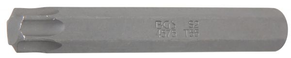 Bit | Länge 75 mm | Antrieb Außensechskant 10 mm (3/8&quot;) | T-Profil (für Torx) T55
