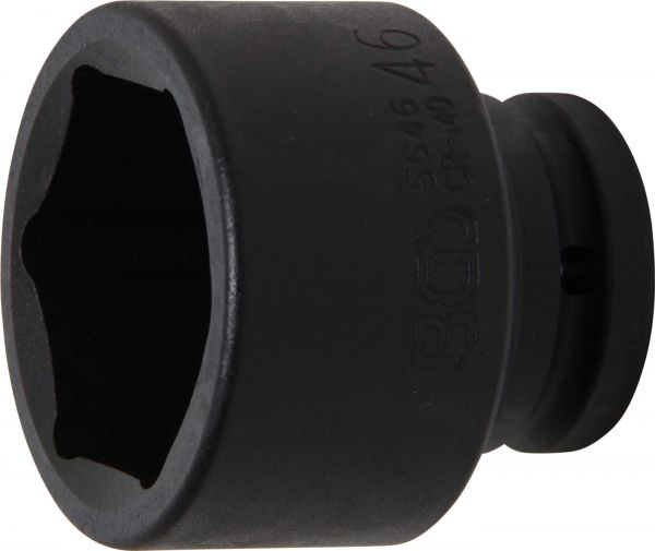 Kraft-Steckschlüssel-Einsatz Sechskant | Antrieb Innenvierkant 20 mm (3/4&quot;) | SW 46 mm