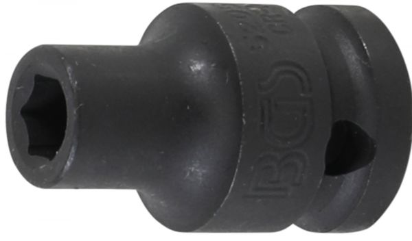 Kraft-Steckschlüssel-Einsatz Sechskant | Antrieb Innenvierkant 12,5 mm (1/2&quot;) | SW 8 mm