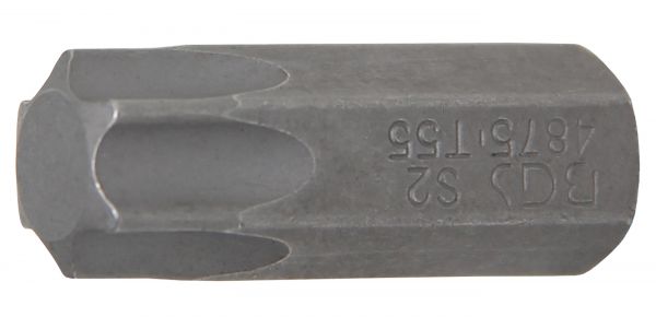 Bit | Antrieb Außensechskant 10 mm (3/8&quot;) | T-Profil (für Torx) T55