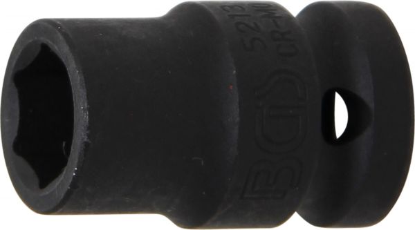 Kraft-Steckschlüssel-Einsatz Sechskant | Antrieb Innenvierkant 12,5 mm (1/2&quot;) | SW 13 mm