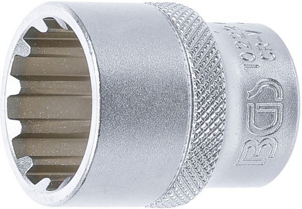 Steckschlüssel-Einsatz Gear Lock | Antrieb Innenvierkant 12,5 mm (1/2&quot;) | SW 22 mm