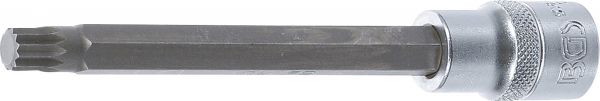 Bit-Einsatz | Länge 140 mm | Antrieb Innenvierkant 12,5 mm (1/2&quot;) | Innenvielzahn (für XZN) M10