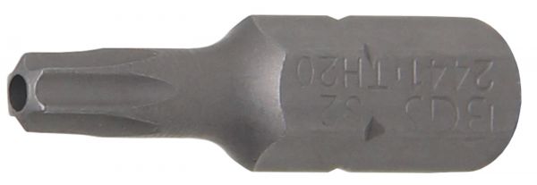 Bit | Länge 25 mm | Antrieb Außensechskant 6,3 mm (1/4&quot;) | T-Profil (für Torx) mit Bohrung T20