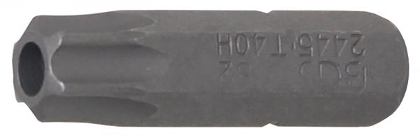 Bit | Antrieb Außensechskant 6,3 mm (1/4&quot;) | T-Profil (für Torx) mit Bohrung T40