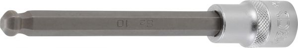 Bit-Einsatz | Länge 140 mm | Antrieb Innenvierkant 12,5 mm (1/2&quot;) | Innensechskant mit Kugelkopf 10