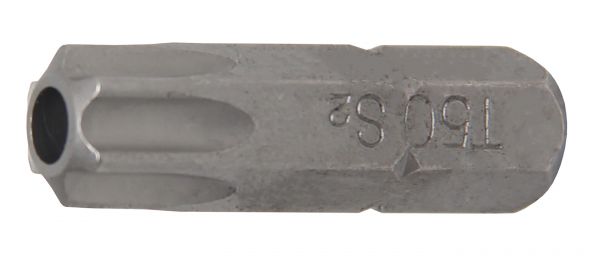 Bit | Länge 30 mm | Antrieb Außensechskant 8 mm (5/16&quot;) | T-Profil (für Torx) mit Bohrung T50