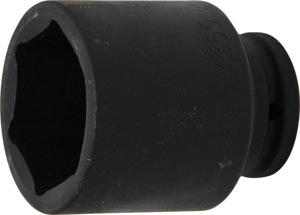 Kraft-Steckschlüssel-Einsatz Sechskant, tief | Antrieb Innenvierkant 20 mm (3/4&quot;) | SW 55 mm