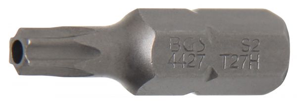 Bit | Länge 30 mm | Antrieb Außensechskant 8 mm (5/16&quot;) | T-Profil (für Torx) mit Bohrung T27