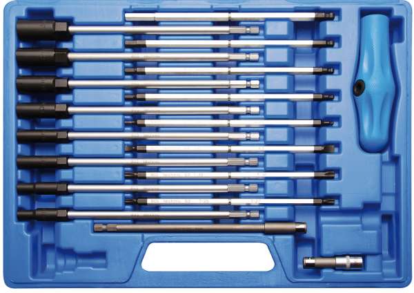Steckschlüssel Sortiment Schraubenschlüssel T Griff 6 bis 19 mm Schraubendreher 