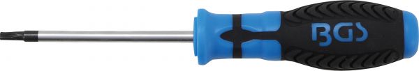 Schraubendreher | T-Profil (für Torx) mit Bohrung T20 | Klingenlänge 80 mm