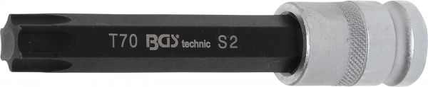 Bit-Einsatz | Länge 120 mm | Antrieb Innenvierkant 12,5 mm (1/2&quot;) | T-Profil (für Torx) T70