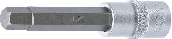 Bit-Einsatz | Länge 100 mm | Antrieb Innenvierkant 12,5 mm (1/2&quot;) | Innensechskant 11 mm