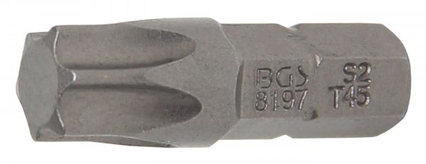 Bit | Antrieb Außensechskant 6,3 mm (1/4&quot;) | T-Profil (für Torx) T45