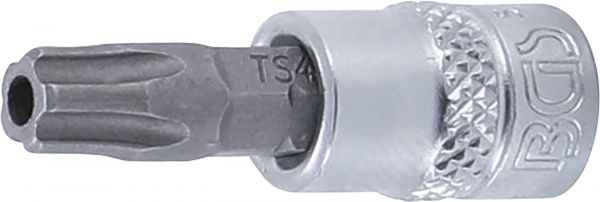 Bit-Einsatz | Antrieb Innenvierkant 6,3 mm (1/4&quot;) | TS-Profil (für Torx Plus) mit Bohrung TS40