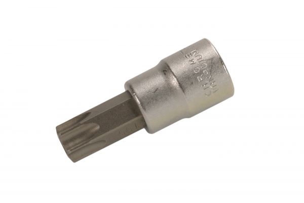 Bit-Einsatz | Antrieb Innenvierkant 10 mm (3/8&quot;) | T-Profil (für Torx) mit Bohrung T55