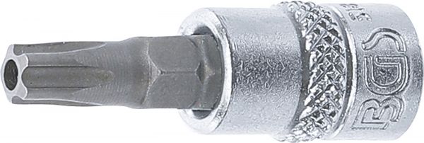 Bit-Einsatz | Antrieb Innenvierkant 6,3 mm (1/4&quot;) | TS-Profil (für Torx Plus) mit Bohrung TS30