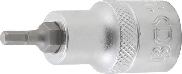 Bit-Einsatz | Antrieb Innenvierkant 12,5 mm (1/2&quot;) | Innensechskant 4 mm
