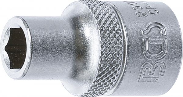 Steckschlüssel-Einsatz Sechskant | Antrieb Innenvierkant 12,5 mm (1/2&quot;) | SW 9 mm