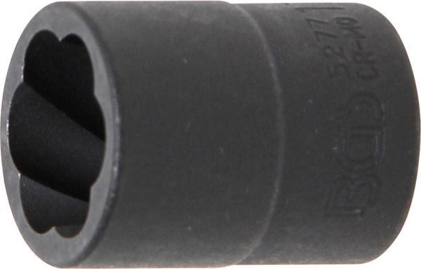 Spiral-Profil-Steckschlüssel-Einsatz / Schraubenausdreher | Antrieb Innenvierkant 10 mm (3/8&quot;) | SW