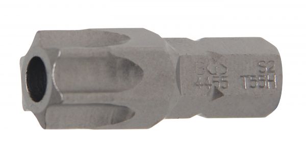 Bit | Länge 30 mm | Antrieb Außensechskant 8 mm (5/16&quot;) | T-Profil (für Torx) mit Bohrung T55